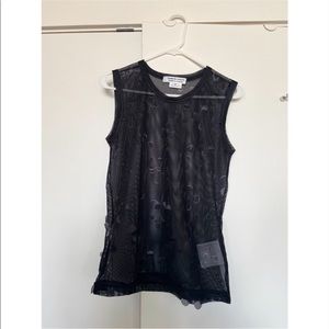 Comme Des Garçons Laser Cut Mesh Top